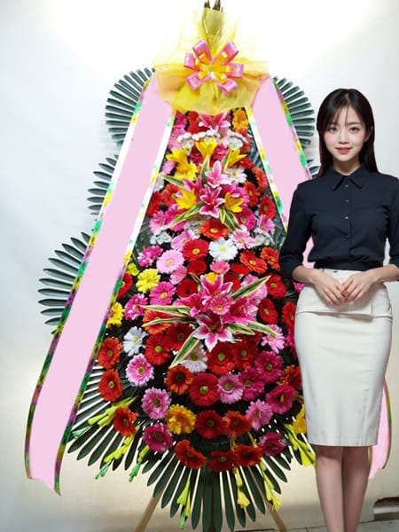 JW컨벤션웨딩홀 3단화환 고급형